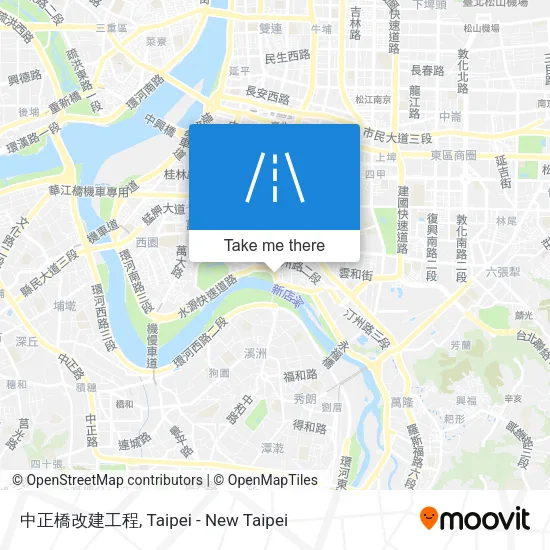中正橋改建工程 map