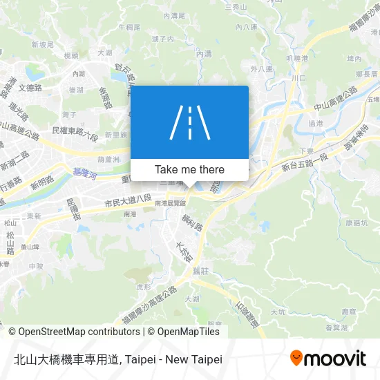 北山大橋機車專用道 map