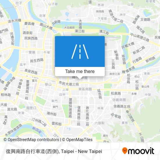 復興南路自行車道(西側) map