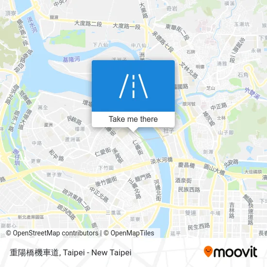 重陽橋機車道 map