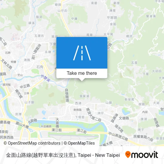 金面山路線(越野單車出沒注意) map