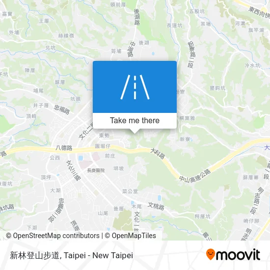 新林登山步道 map