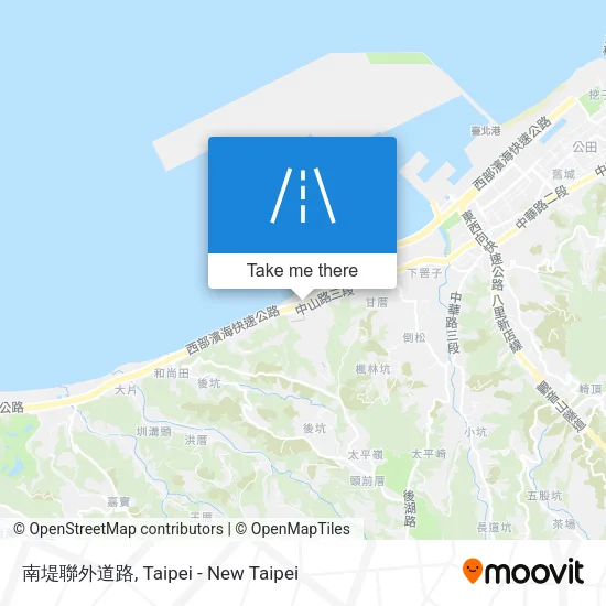 南堤聯外道路 map