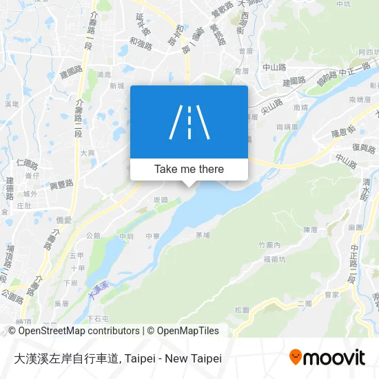 大漢溪左岸自行車道 map