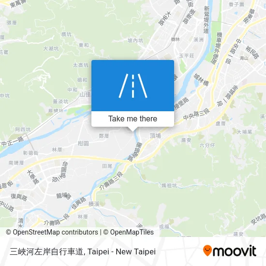 三峽河左岸自行車道 map