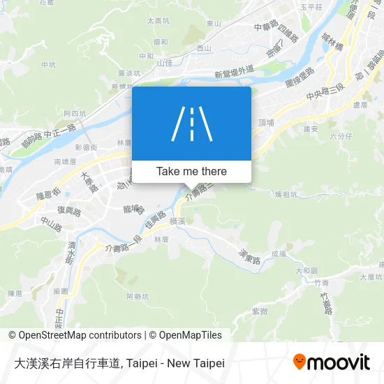 大漢溪右岸自行車道 map