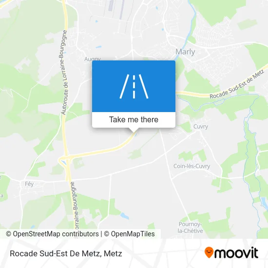 Rocade Sud-Est De Metz map