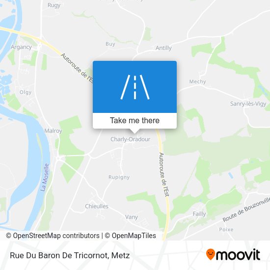 Rue Du Baron De Tricornot map