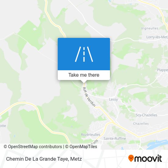 Chemin De La Grande Taye map