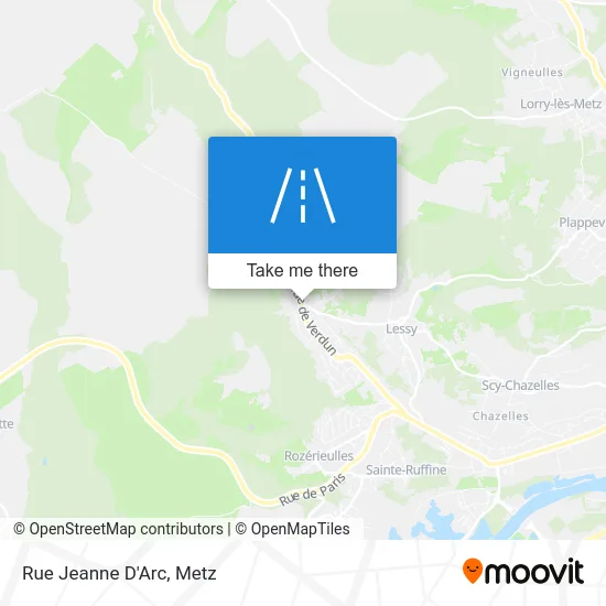 Rue Jeanne D'Arc map