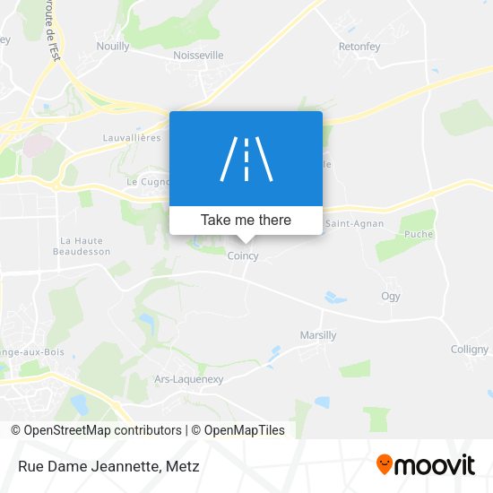 Rue Dame Jeannette map