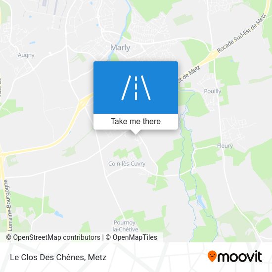 Le Clos Des Chênes map