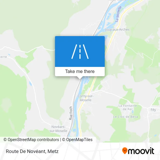 Route De Novéant map