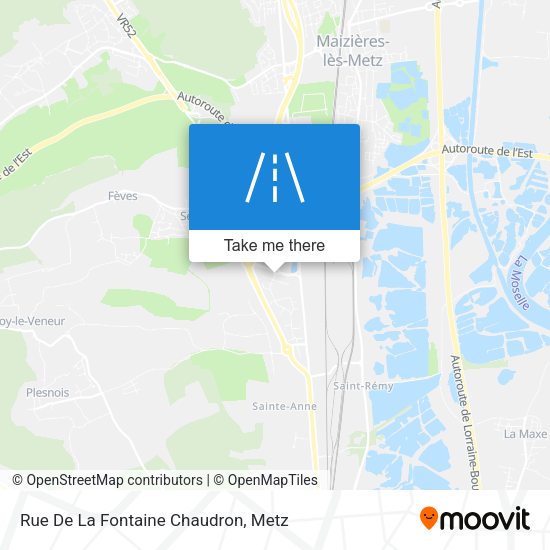 Rue De La Fontaine Chaudron map