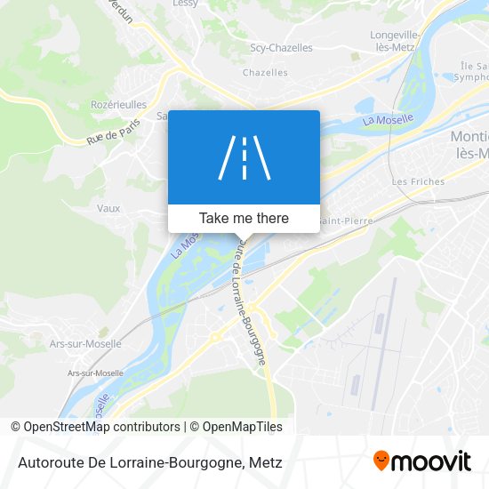 Autoroute De Lorraine-Bourgogne map