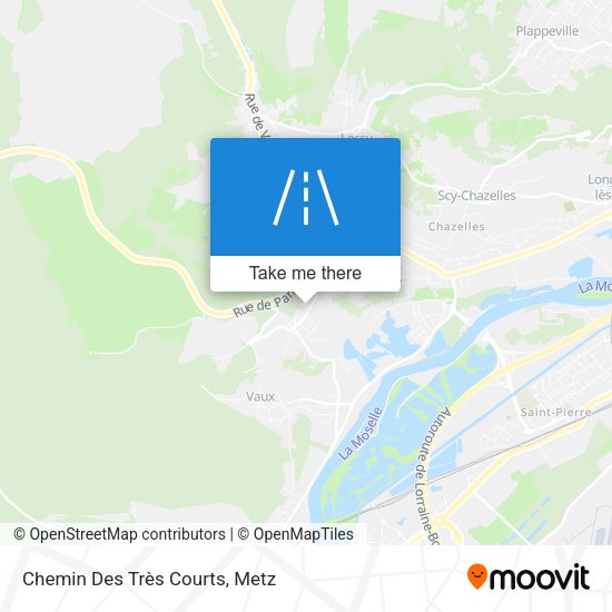 Chemin Des Très Courts map