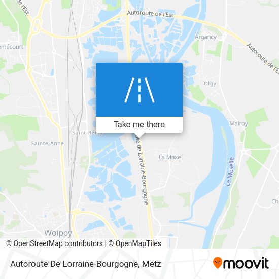 Autoroute De Lorraine-Bourgogne map
