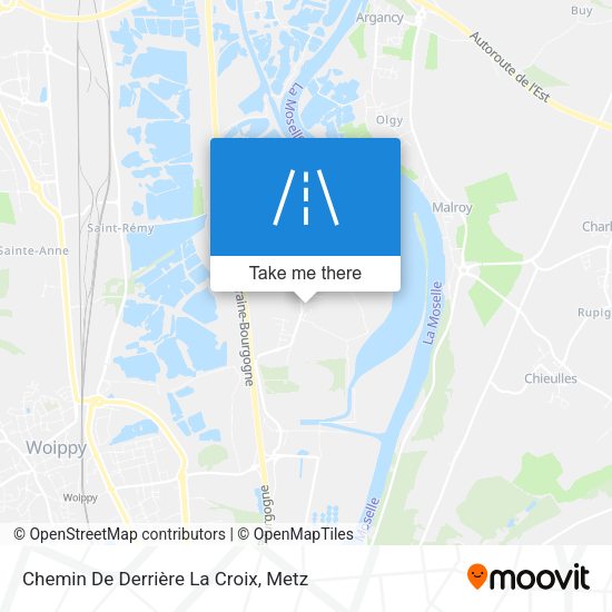 Chemin De Derrière La Croix map