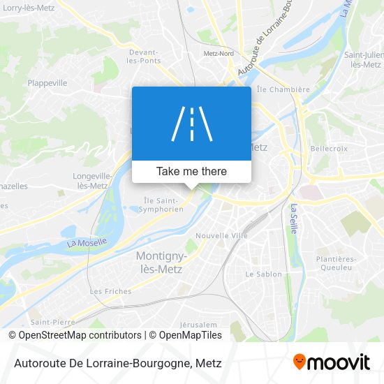 Autoroute De Lorraine-Bourgogne map