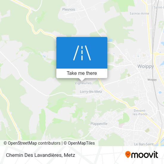 Chemin Des Lavandières map