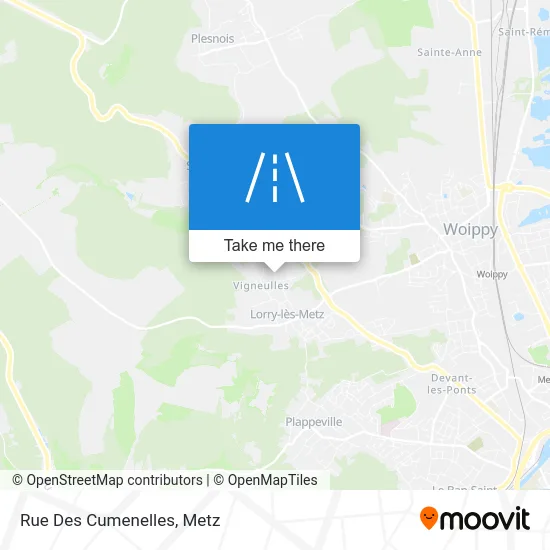 Rue Des Cumenelles map