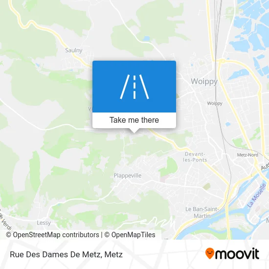 Rue Des Dames De Metz map