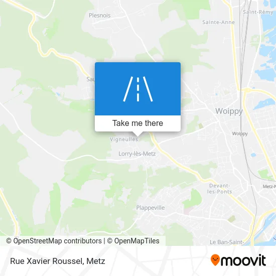 Rue Xavier Roussel map