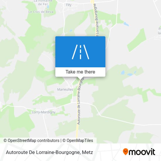 Autoroute De Lorraine-Bourgogne map