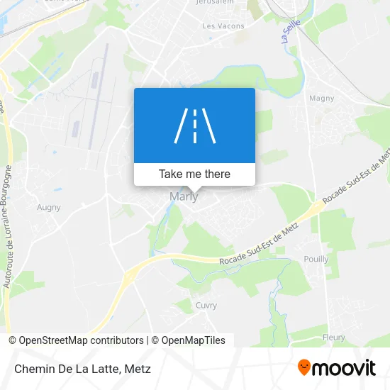 Chemin De La Latte map
