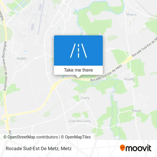 Rocade Sud-Est De Metz map