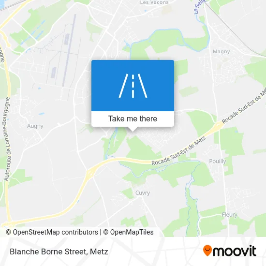 Rue De La Blanche Borne map