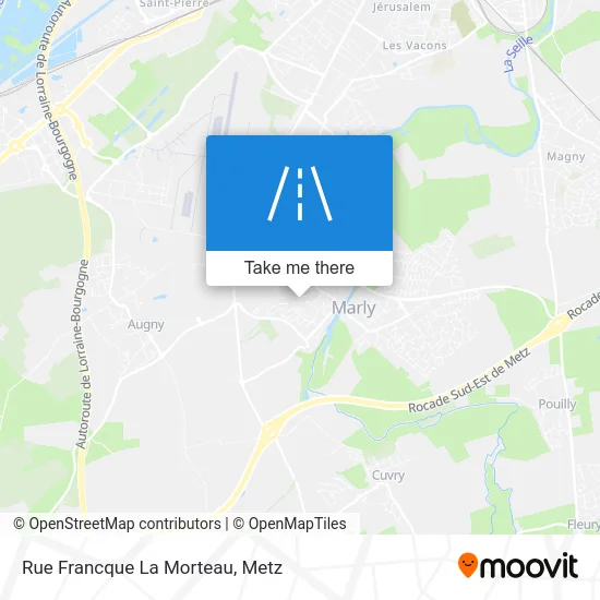 Rue Francque La Morteau map