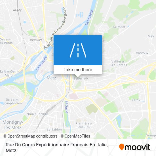 Rue Du Corps Expéditionnaire Français En Italie map