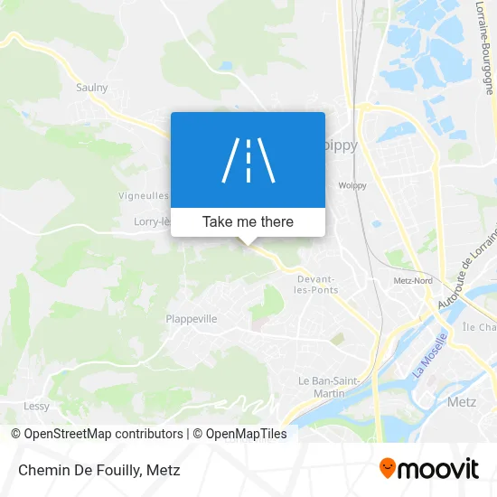 Chemin De Fouilly map