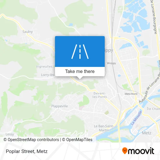 Rue Des Peupliers map