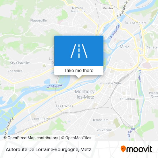 Autoroute De Lorraine-Bourgogne map