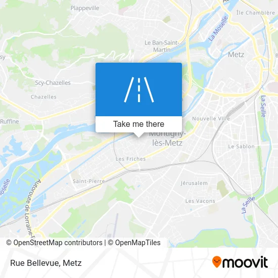 Rue Bellevue map