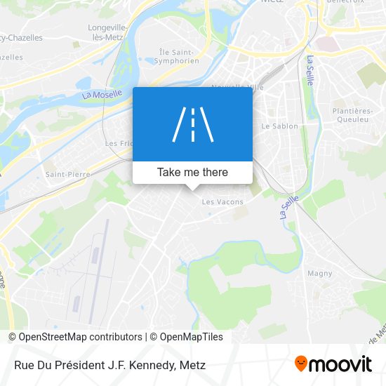 Rue Du Président J.F. Kennedy map