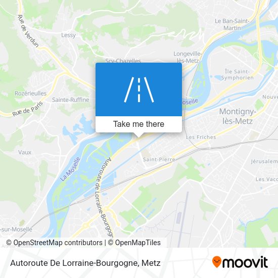 Autoroute De Lorraine-Bourgogne map
