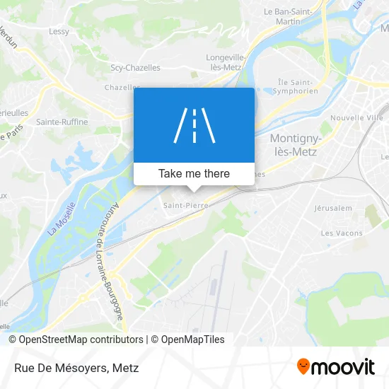 Rue De Mésoyers map