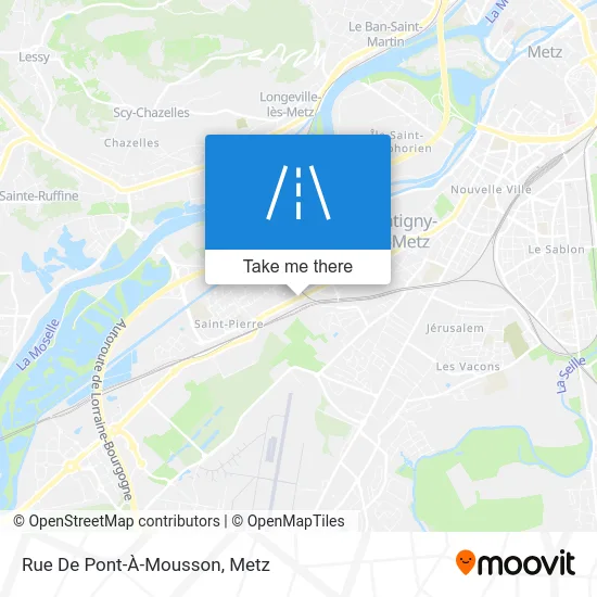 Rue De Pont-À-Mousson map