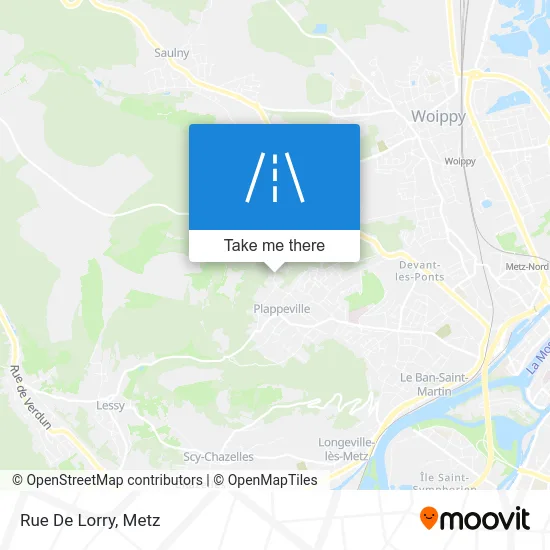 Rue De Lorry map