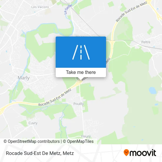 Rocade Sud-Est De Metz map