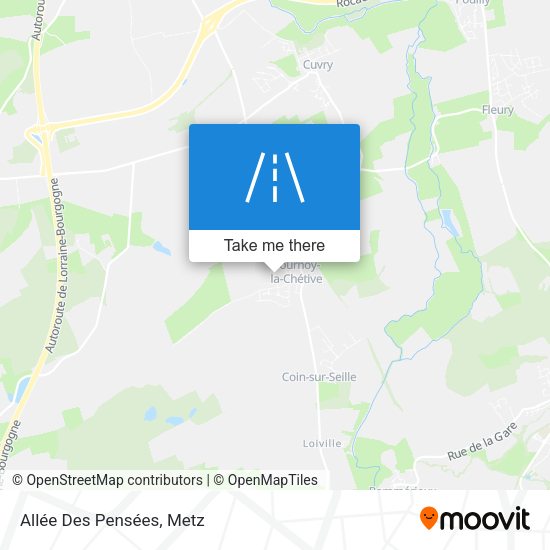 Allée Des Pensées map