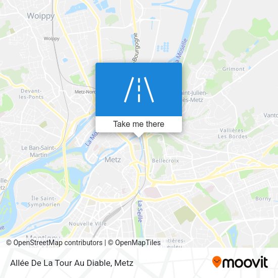 Allée De La Tour Au Diable map