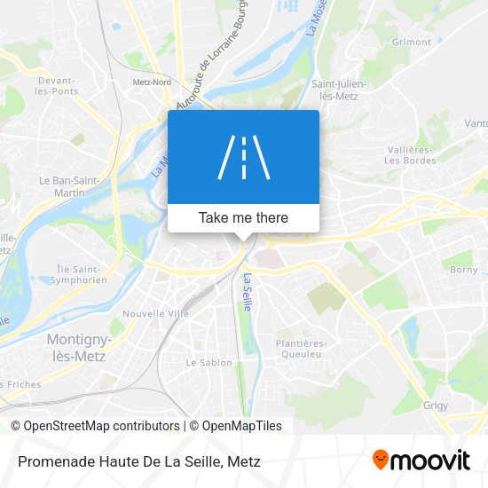 Promenade Haute De La Seille map