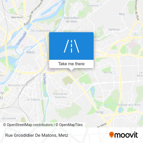 Rue Grosdidier De Matons map