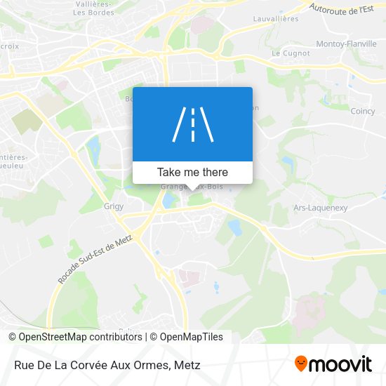 Rue De La Corvée Aux Ormes map