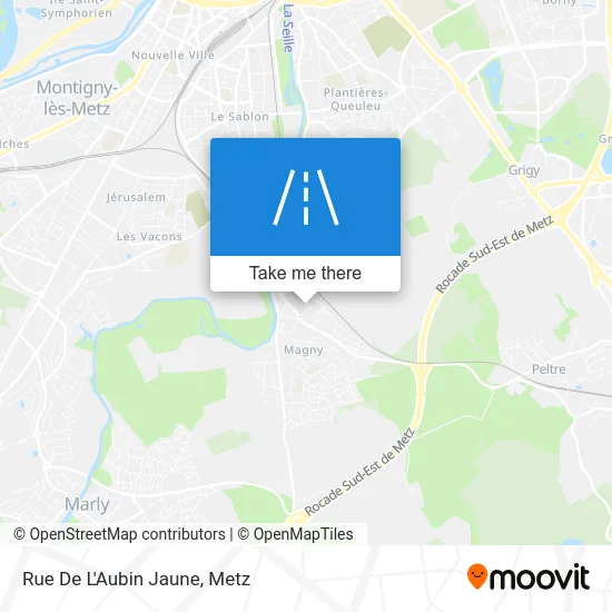 Rue De L'Aubin Jaune map