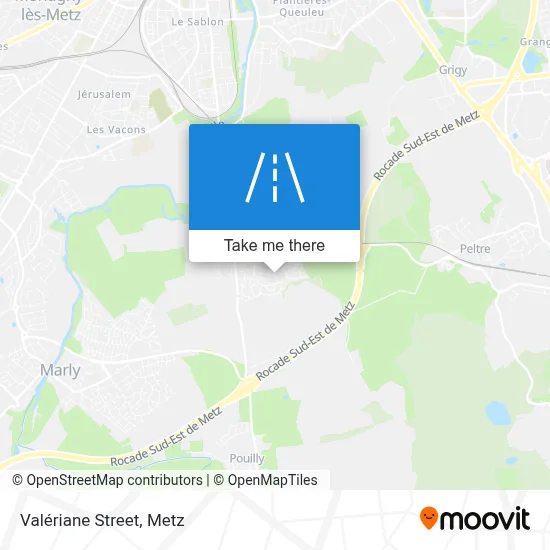 Rue De La Valériane map